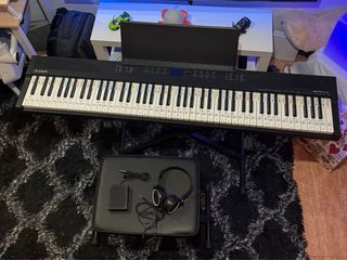 Piano Digital Alesis 88 Teclas + Accesorios