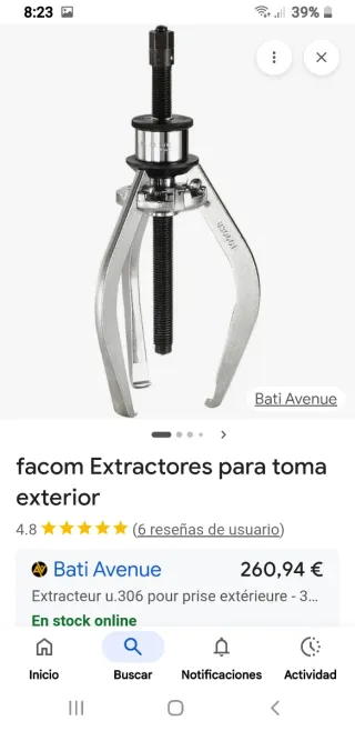 Extractor de rodamientos Facom