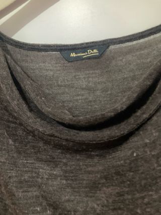 Vestido Massimo Dutti color Topo.