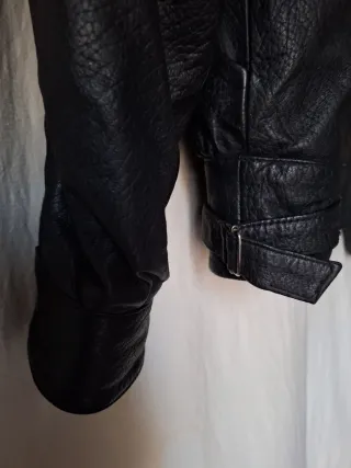 Cazadora de piel para hombre