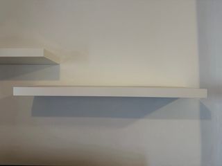 Mesa TV y Auxiliar Blanca