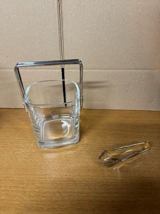 Caraffa Bormioli Porta Ghiaccio Vetro Metallo