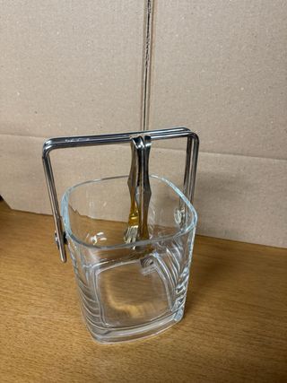 Caraffa Bormioli Porta Ghiaccio Vetro Metallo