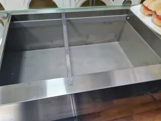 Vitrina expositora cristal y madera