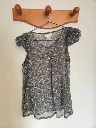 Blusa Estampada Multicolor Talla M