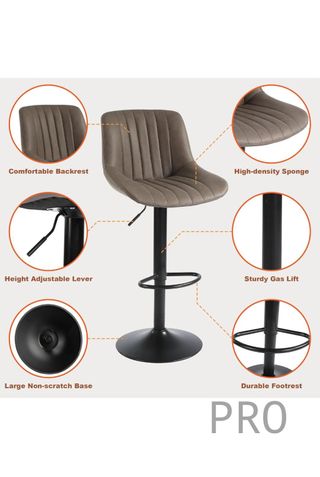 Set di 2 sgabelli da bar Youhauchair girevoli regolabili in altezza