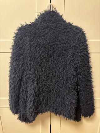 Chaqueta pelo Zara azul marino