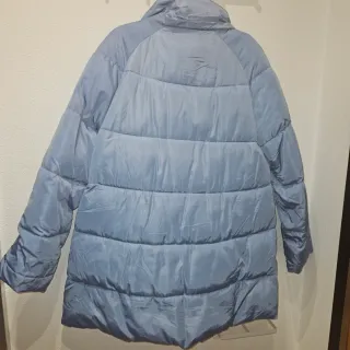 Chaquetón plumífero azul capucha T.XL