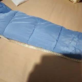 Chaquetón plumífero azul capucha T.XL