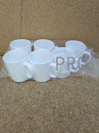 Set di 6 tazze da caffè in plastica