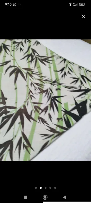 Falda de mesa con estampado de bambú