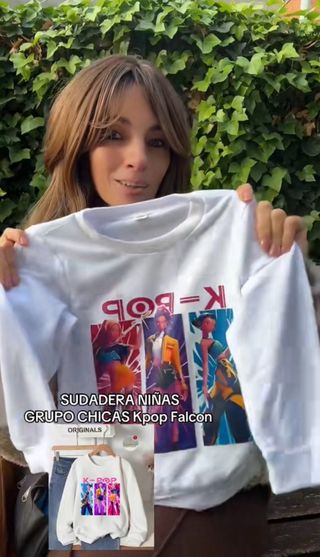 Sudadera KPop Niñas mide 100cm
