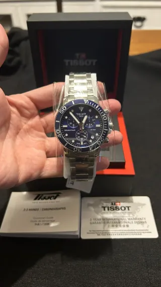 Reloj Tissot Seastar 1000 de 45 Chronograph Azul