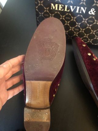 Mules Melvin & Hamilton Talla 39 Terciopelo