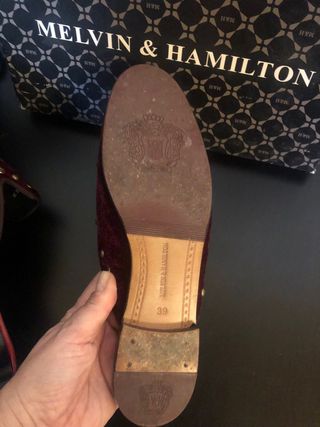 Mules Melvin & Hamilton Talla 39 Terciopelo