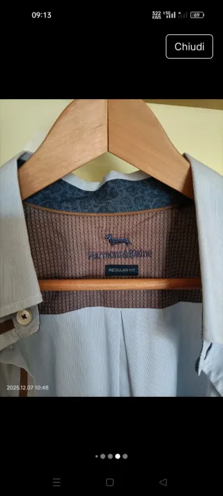 Camicia uomo Harmont & Blaine azzurra