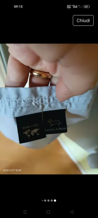 Camicia uomo Harmont & Blaine azzurra