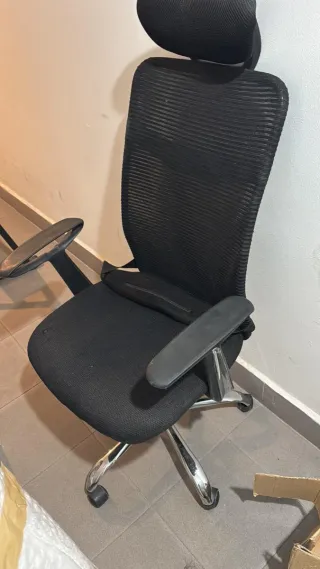 Silla Oficina Ergonómica Heron Negra