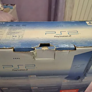 Playstation 2 Aqua Azzurra con Scatola e Manuali