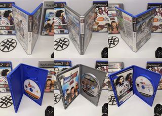 PS2 Slim Plateada SCPH-70004 + Juegos + Eye Toy