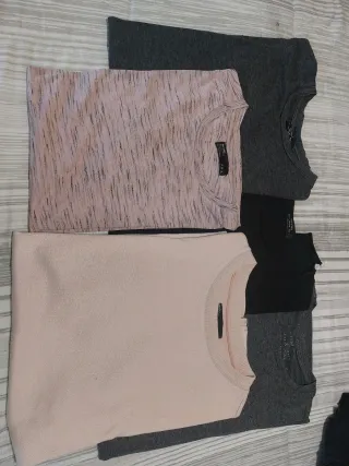 Lote 5 Camisetas Bershka Talla S