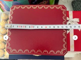 Caja de Reloj Cartier Auténtica Roja