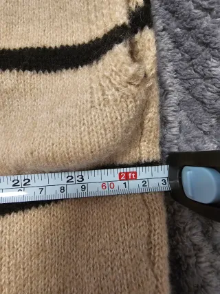 Jersey sin mangas cuello alto rayas