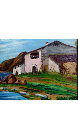 CASTRO 1916 OLEO CUADRO ANTIQUE № 85