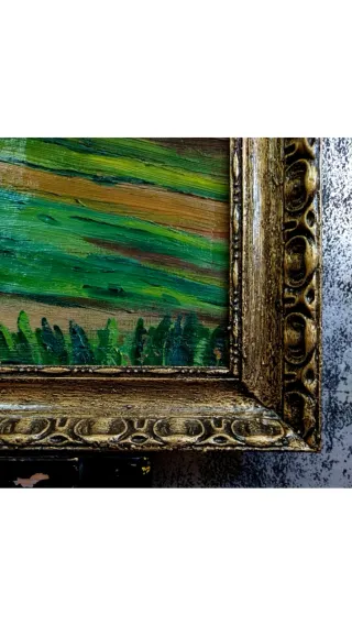 CASTRO 1916 OLEO CUADRO ANTIQUE № 85