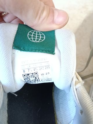 Adidas Scarpe Uomo Tg 41.5 Bianche/Verde