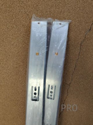 Guida laterale per cassetti con cuscinetto a sfere 45 mm x 550 mm