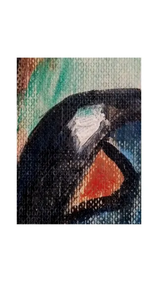 PAYASO OLEO CUADRO ANTIQUE № 126