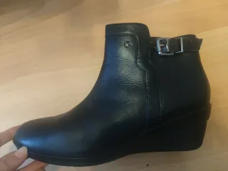 Botines Artea Piel Negro Talla 40