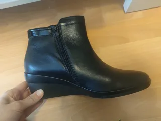 Botines Artea Piel Negro Talla 40