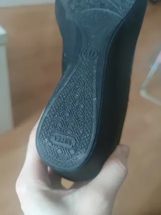 Botines Artea Piel Negro Talla 40