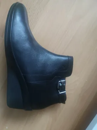 Botines Artea Piel Negro Talla 40