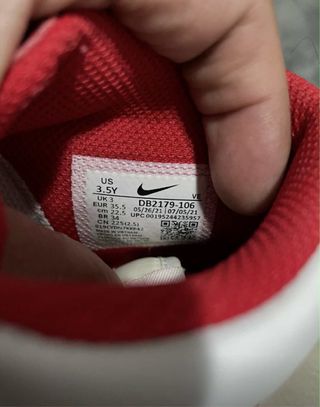 Zapatillas Nike Dunk High Rojas y Blancas