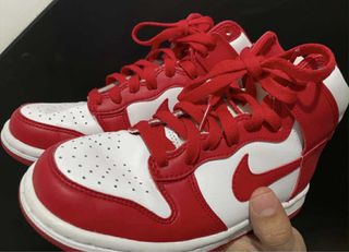 Zapatillas Nike Dunk High Rojas y Blancas