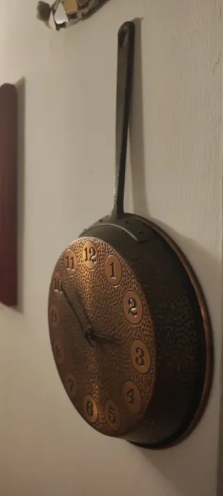 Orologio da parete in rame