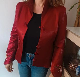 Chaqueta bordada. Estilo chino. Talla L