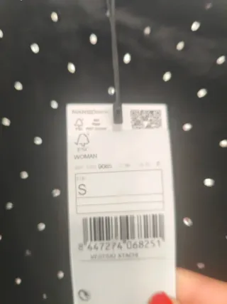 Vestido Mango terciopelo pedrería