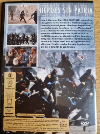 DVD Héroes sin Patria (Tom Berenger)
