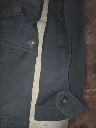 Gabardina Only verde militar mujer