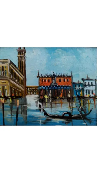 VENECIA OLEO CUADRO ANTIQUE № 226