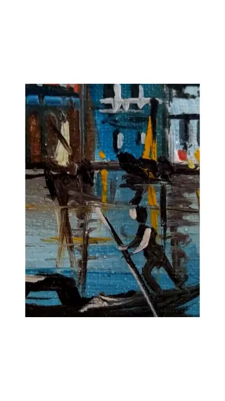 VENECIA OLEO CUADRO ANTIQUE № 226