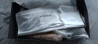 Botas altas efecto piel de serpiente