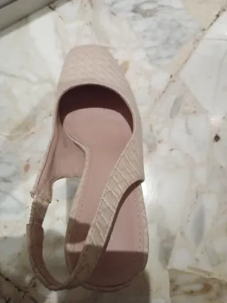 Scarpe donna slingback beige