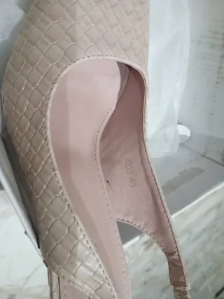 Scarpe donna slingback beige