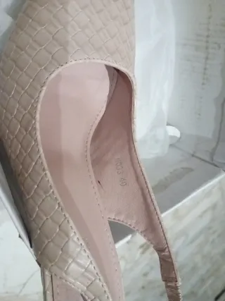 Scarpe donna slingback beige