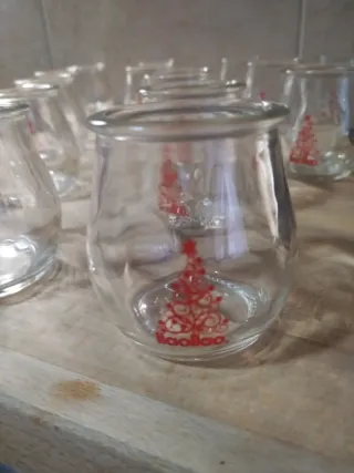 18 Bicchieri portacandela Laollao con pino serigrafato